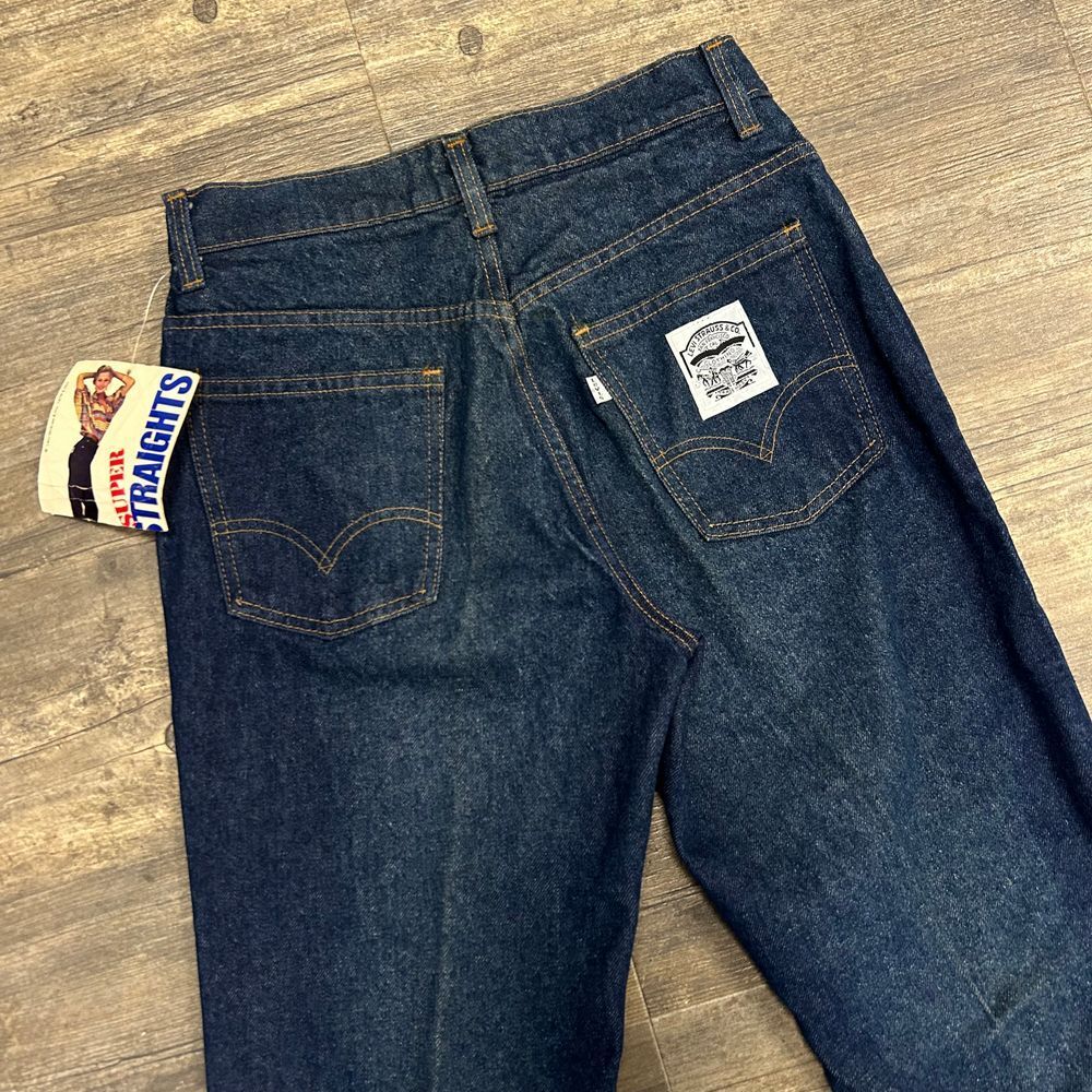 Vintage Levi's Super Straights Denim Jeans Size 13 Juniors New 70's‎ 26068-0214